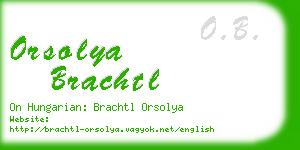 orsolya brachtl business card